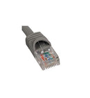PATCH CORD, CAT 6, MOLDED BOOT, 10' GY