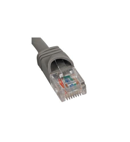 PATCH CORD, CAT 6, MOLDED BOOT, 14' GY