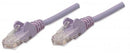 CAT5e BOOT PATCH CORD 10 FT PURPLE