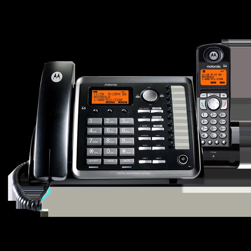 Motorola 2-Line Corded/Cordless DECT 6.0