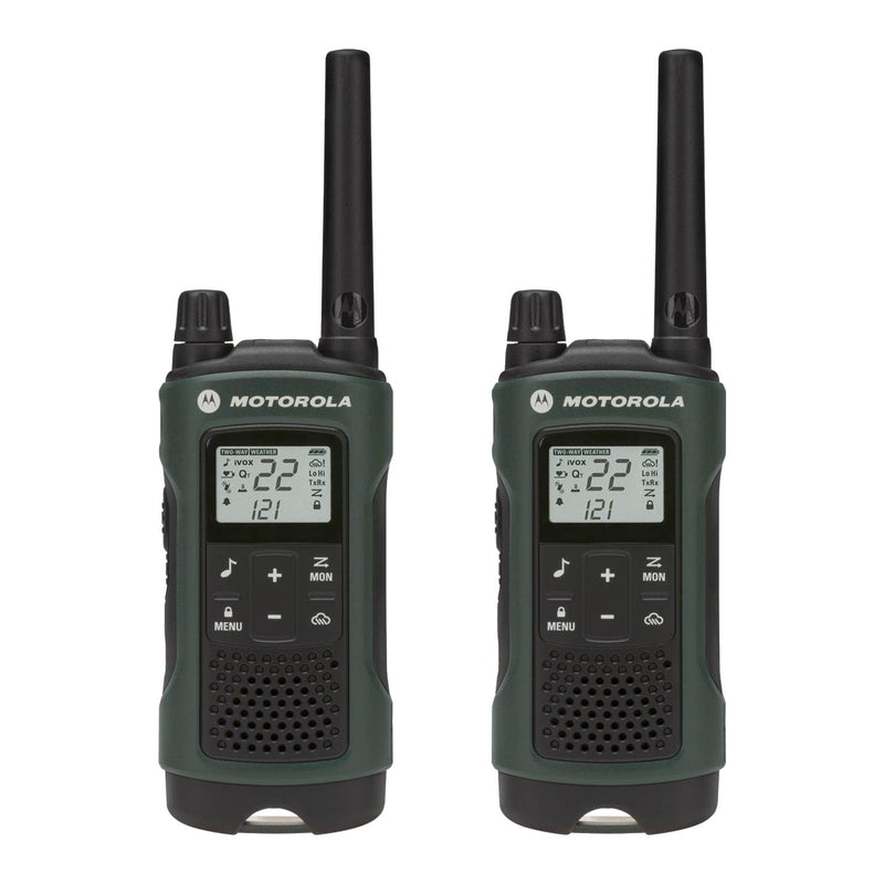 35 Mile 2 Pack NOAA Radios w/ PTT Earbud