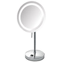 8x LED Lighted Table Mirror Chrome