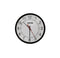 12" Round Clock, Black,Surface Mount,24V