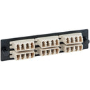 ADAPTER PANEL, 6 QUAD LC, 24F, BEIGE, MM