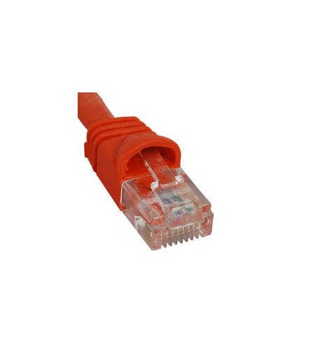 PATCH CORD CAT 6 MOLDED BOOT 25' ORANGE