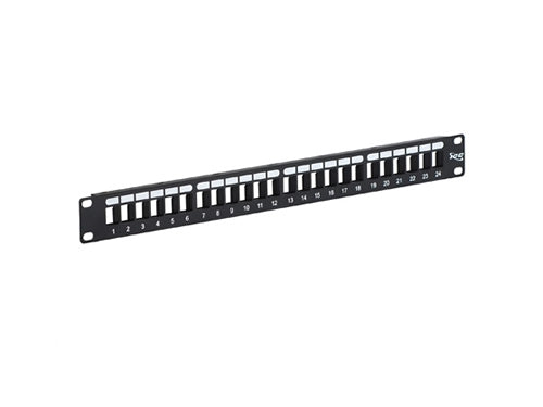 PATCH PANEL, BLANK, HD, 24-PORT, 1 RMS
