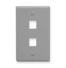 IC107F02GY - 2 Port Face - Gray