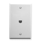 WALL PLATE, VOICE 6P6C, WHITE