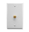WALL PLATE, F-TYPE, WHITE