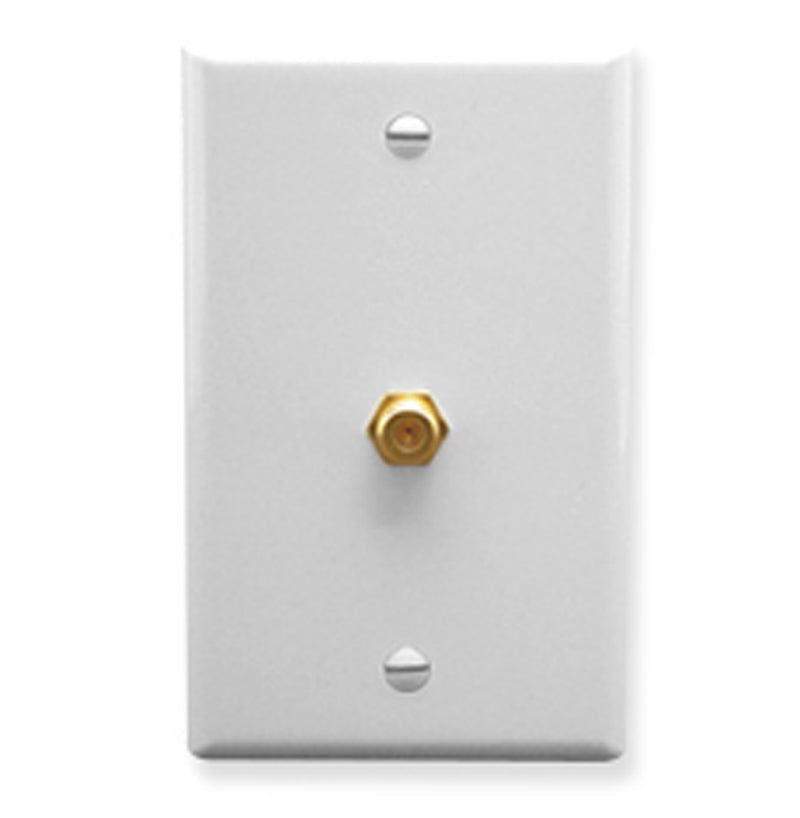 WALL PLATE, F-TYPE, WHITE
