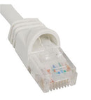 PATCH CORD, CAT 5e, MOLDED BOOT, 5' WH