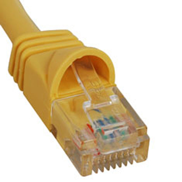 PATCH CORD, CAT 5e, MOLDED BOOT, 5' YL
