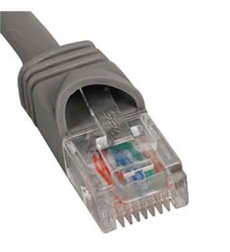 PATCH CORD, CAT 6, BOOT, 1' GY