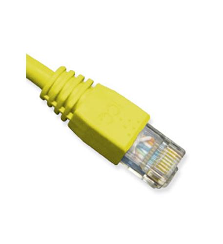 PATCH CORD, CAT 6, BOOT, 1'  YL