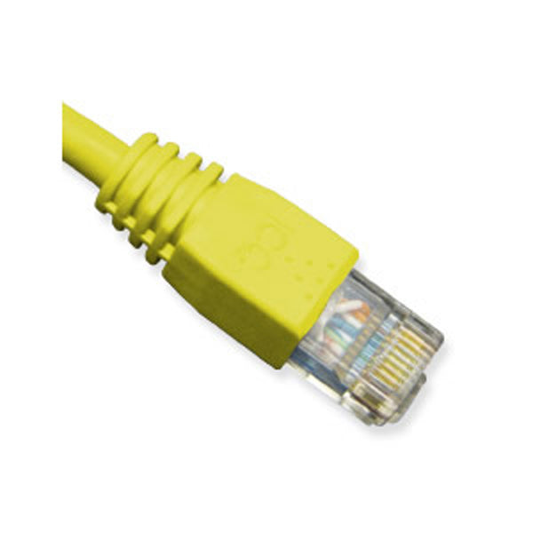 PATCH CORD, CAT 6, BOOT, 1'  YL