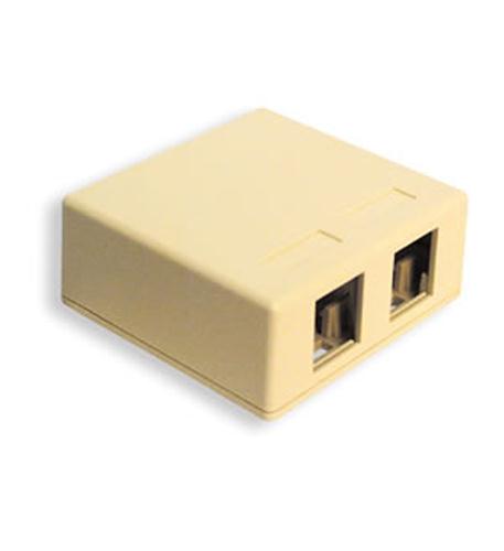 IC107SB2IV - SURFACE BOX 2PT Ivory