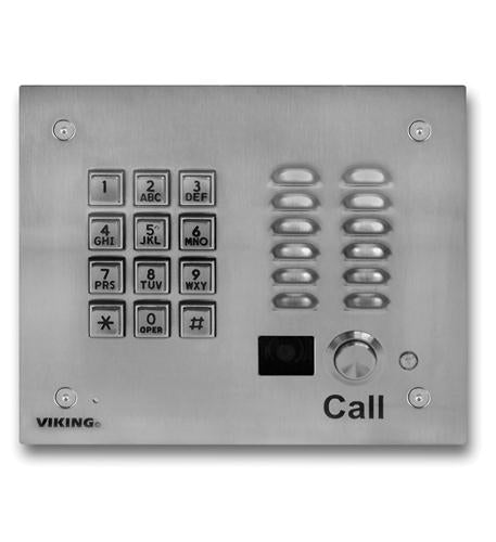 Stainless Steel Keypad and Color Camera