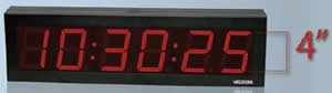IP PoE 6 Digit, 4 inch Digital Clock, Do