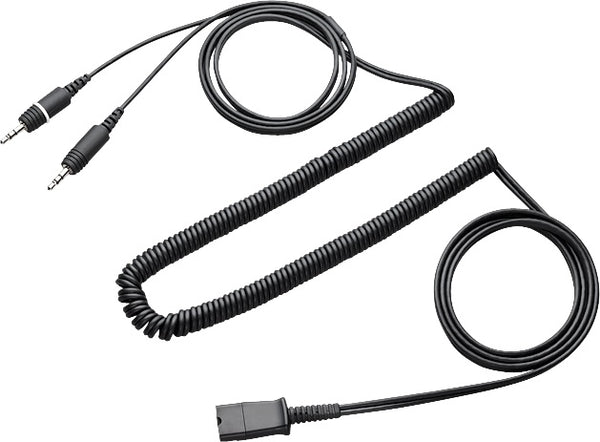 Cable, QD to 2 3.5mm Plugs