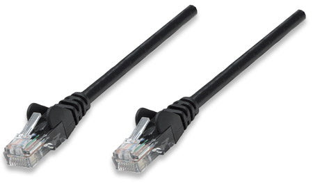 CAT5e BOOT PATCH CORD .5 FT BLACK