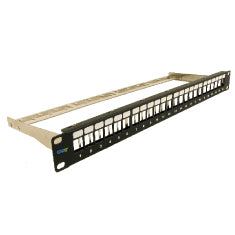 PATCH PANEL,BLANK,CAT 6A FTP,24PORT,1RMS