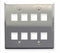IC107DF8SS 8 PORT FACEPLATE STAINLESS
