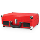 Bluetooth Suitcase Turntable in Red