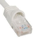 PATCH CORD, CAT 6, MOLDED BOOT, 14'  WH
